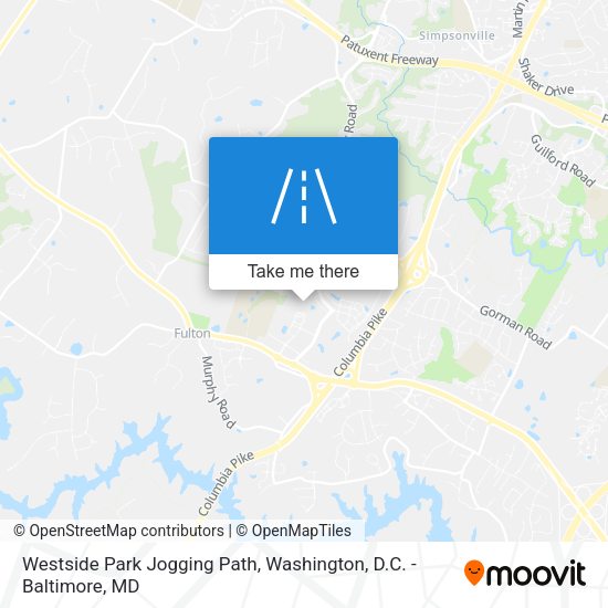 Mapa de Westside Park Jogging Path