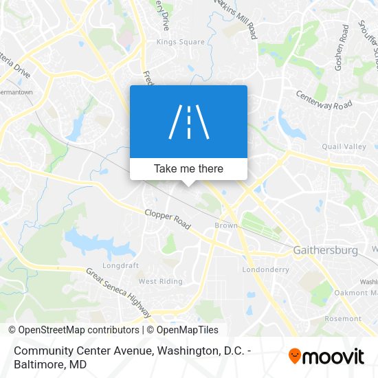 Community Center Avenue map