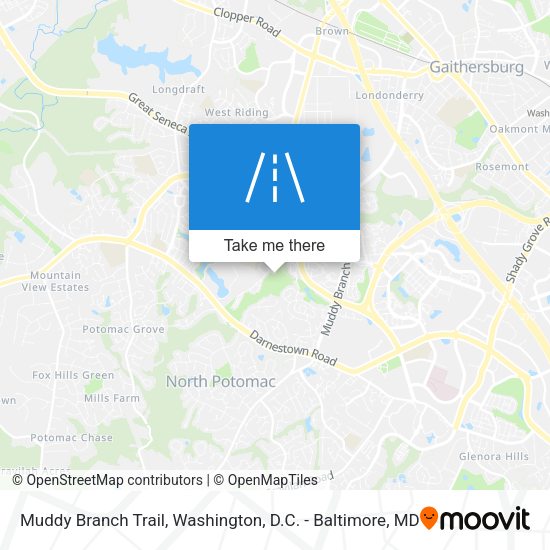Mapa de Muddy Branch Trail