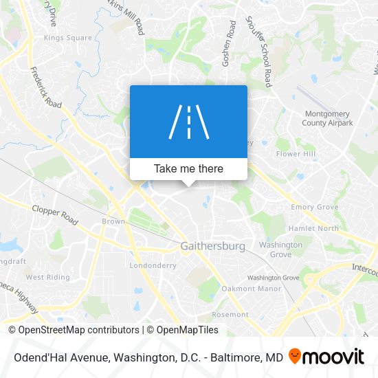 Mapa de Odend'Hal Avenue