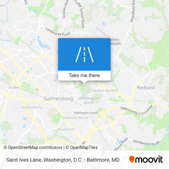 Saint Ives Lane map