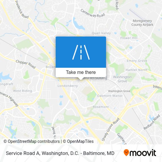 Service Road A map