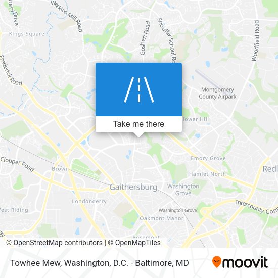 Towhee Mew map