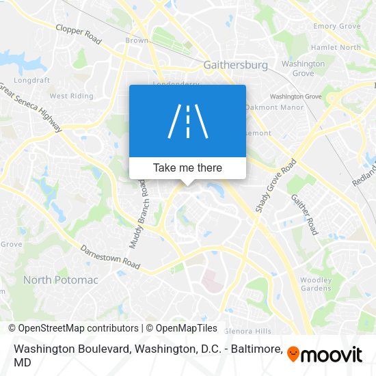 Washington Boulevard map