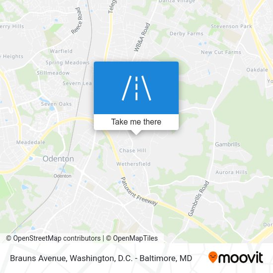 Mapa de Brauns Avenue