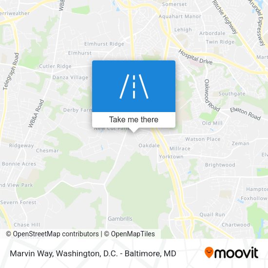 Marvin Way map