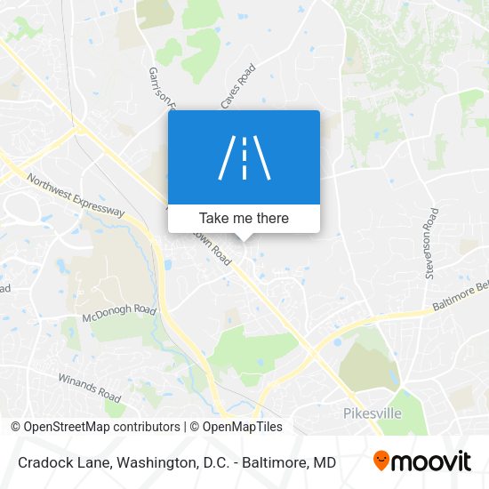 Cradock Lane map