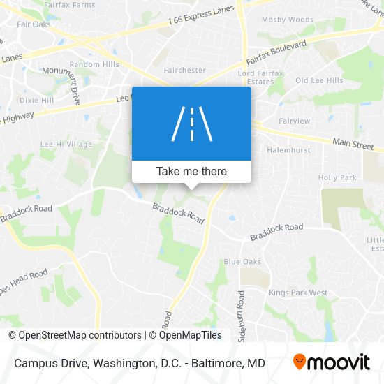 Mapa de Campus Drive