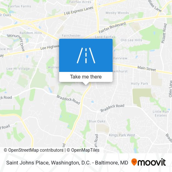 Mapa de Saint Johns Place