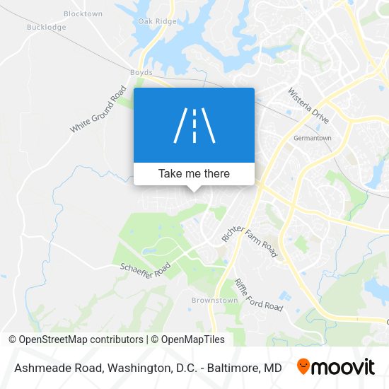 Ashmeade Road map