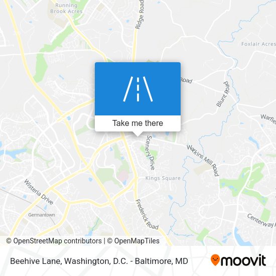 Beehive Lane map