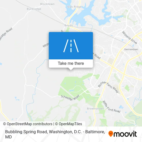 Bubbling Spring Road map
