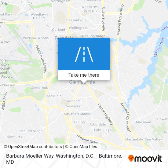 Barbara Moeller Way map