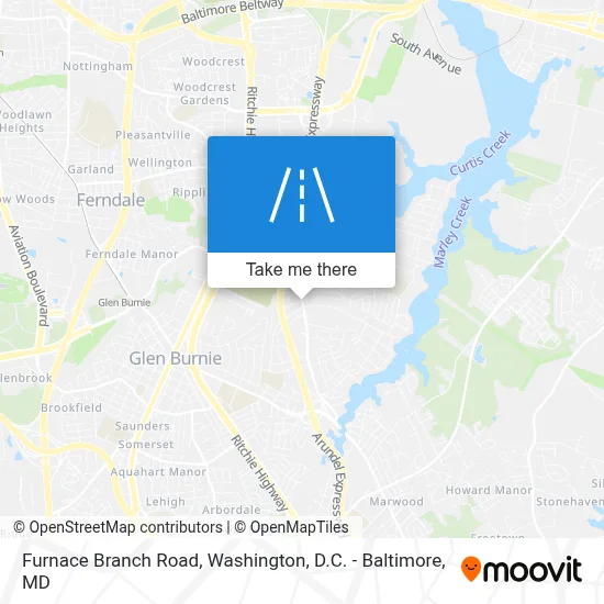 Furnace Branch Road map