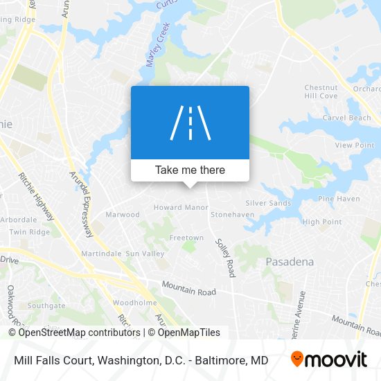 Mapa de Mill Falls Court