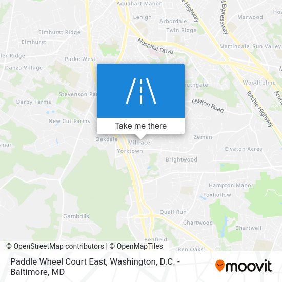 Paddle Wheel Court East map