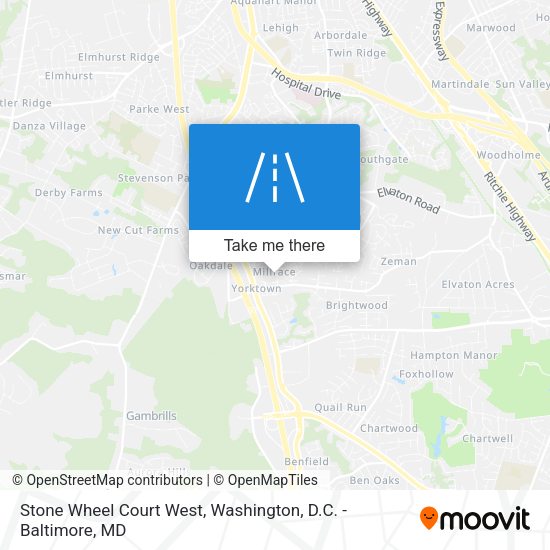 Mapa de Stone Wheel Court West