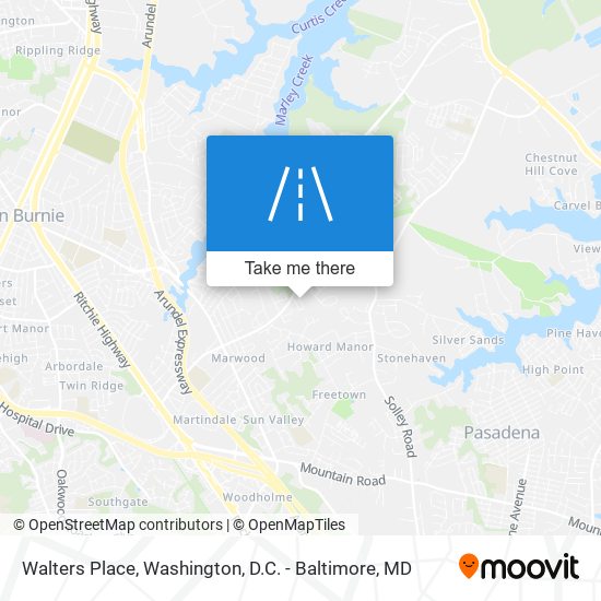 Walters Place map