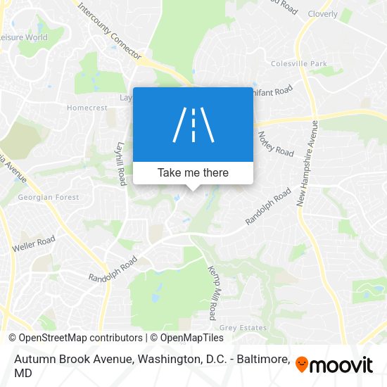 Autumn Brook Avenue map