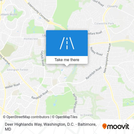 Mapa de Deer Highlands Way