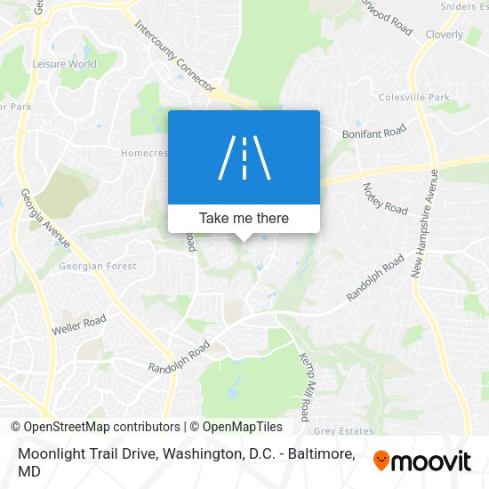 Moonlight Trail Drive map