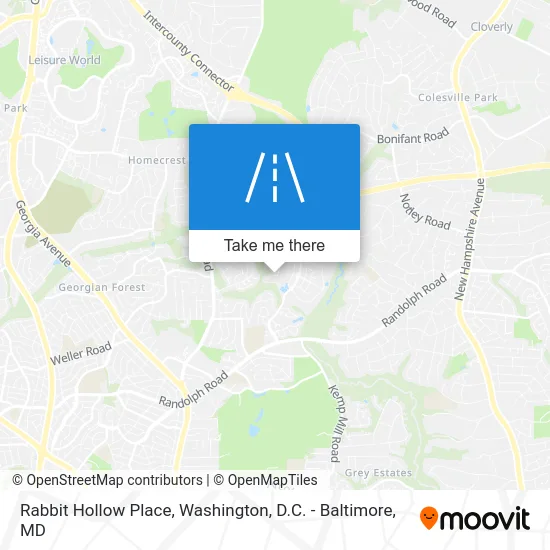 Rabbit Hollow Place map