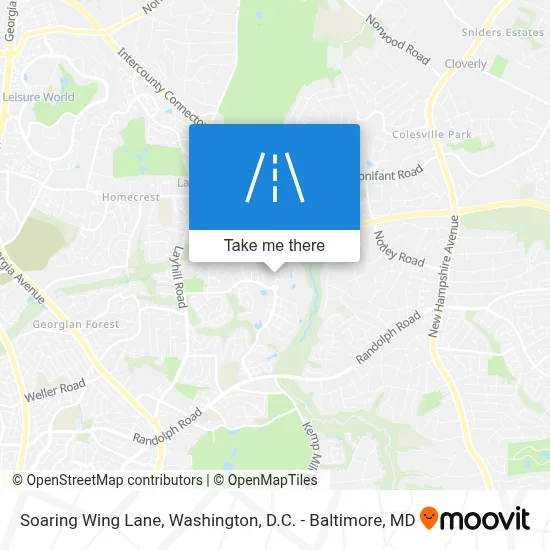 Soaring Wing Lane map