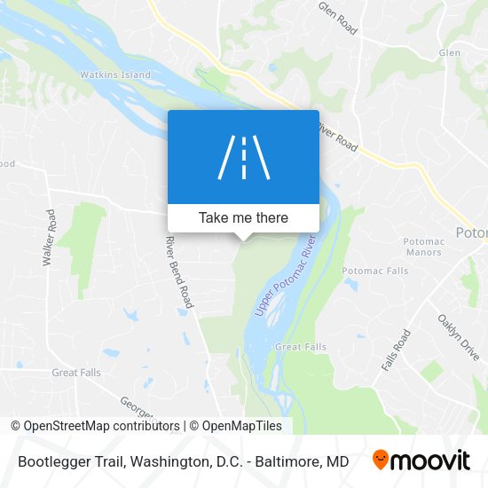 Mapa de Bootlegger Trail
