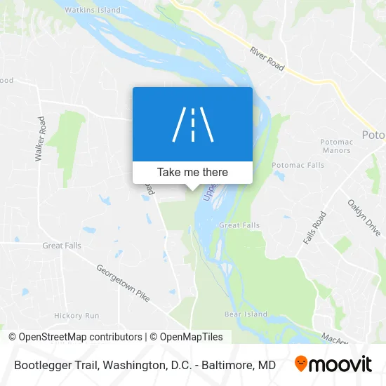 Bootlegger Trail map