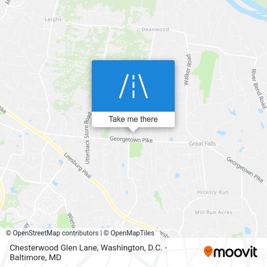 Chesterwood Glen Lane map