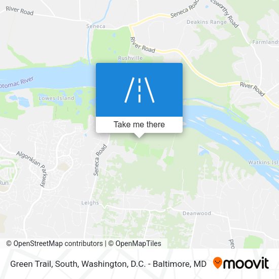 Green Trail, South map