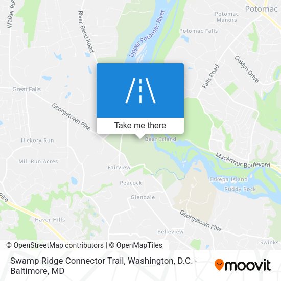 Swamp Ridge Connector Trail map