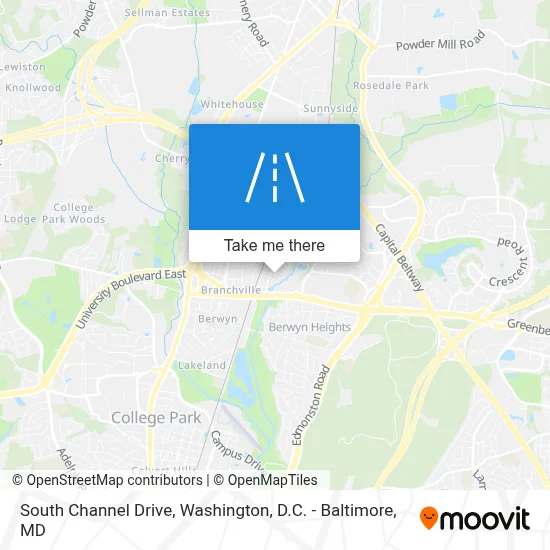 South Channel Drive map