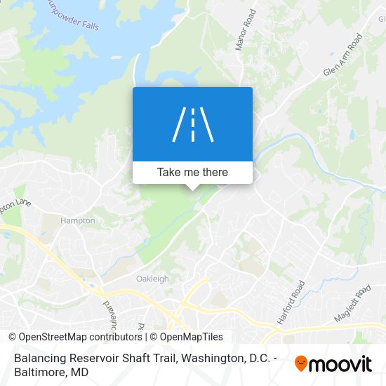 Balancing Reservoir Shaft Trail map