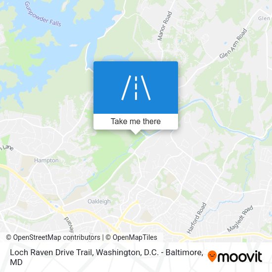 Loch Raven Drive Trail map