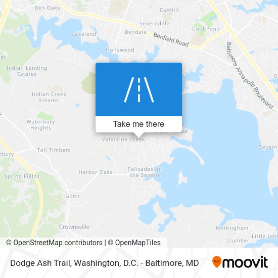 Dodge Ash Trail map