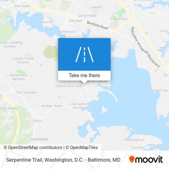 Serpentine Trail map