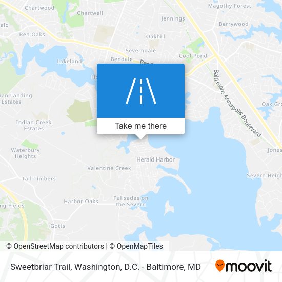 Sweetbriar Trail map