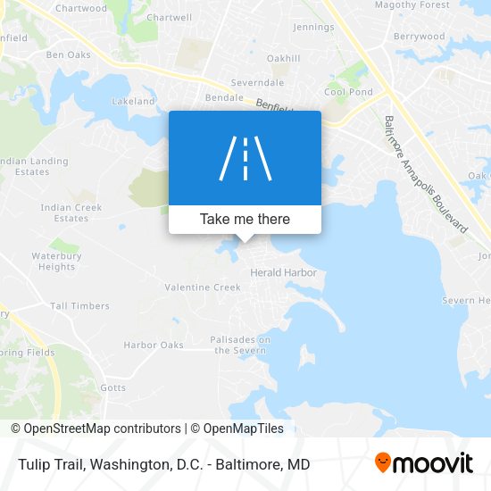 Tulip Trail map