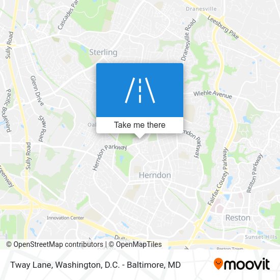 Tway Lane map