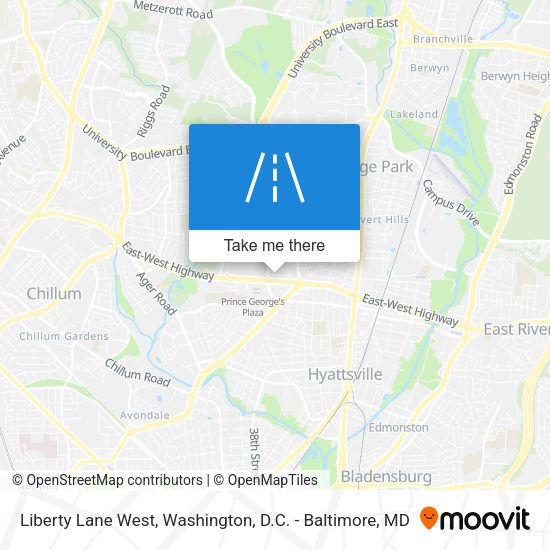 Liberty Lane West map
