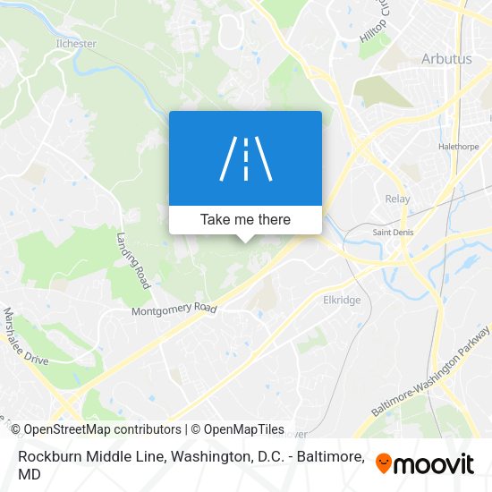 Mapa de Rockburn Middle Line