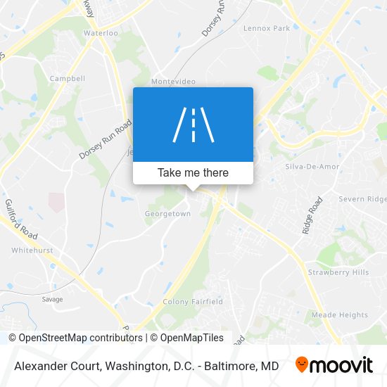 Mapa de Alexander Court