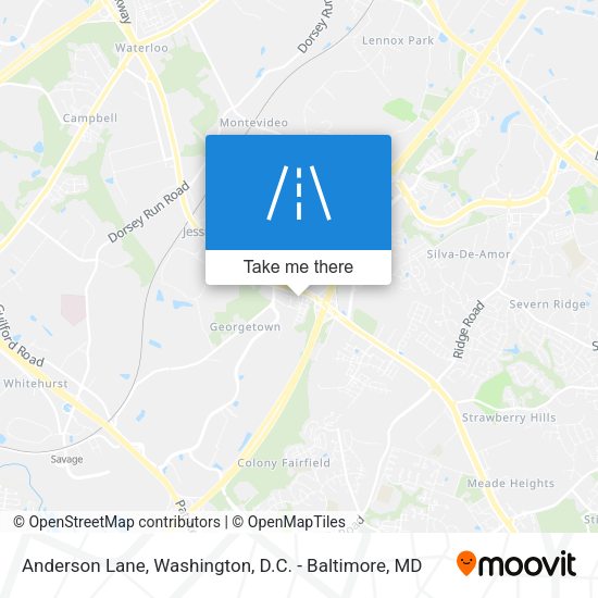 Anderson Lane map