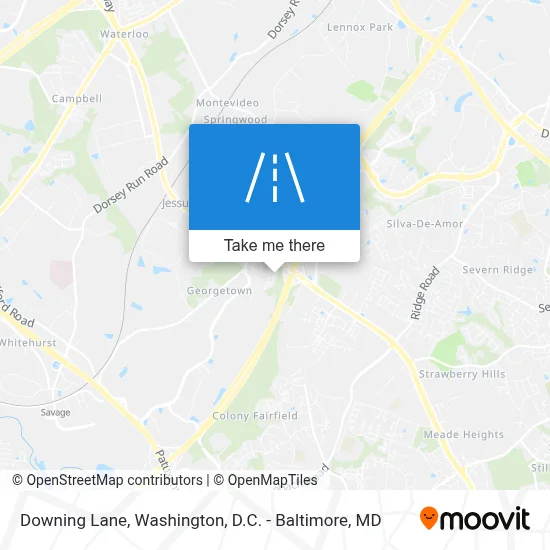 Downing Lane map