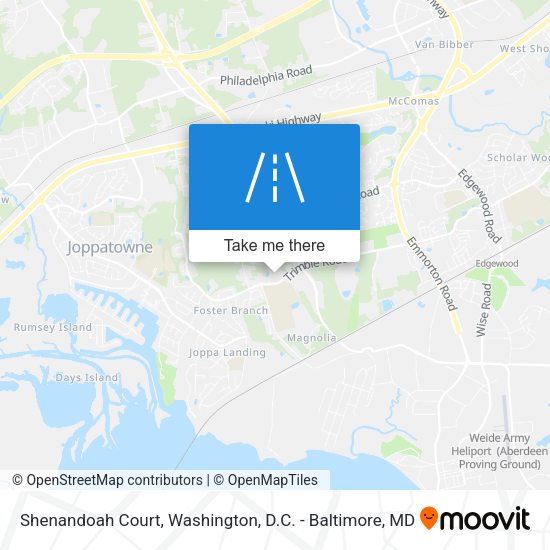 Mapa de Shenandoah Court