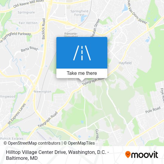 Mapa de Hilltop Village Center Drive