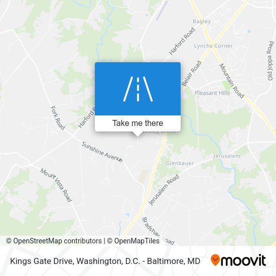 Kings Gate Drive map