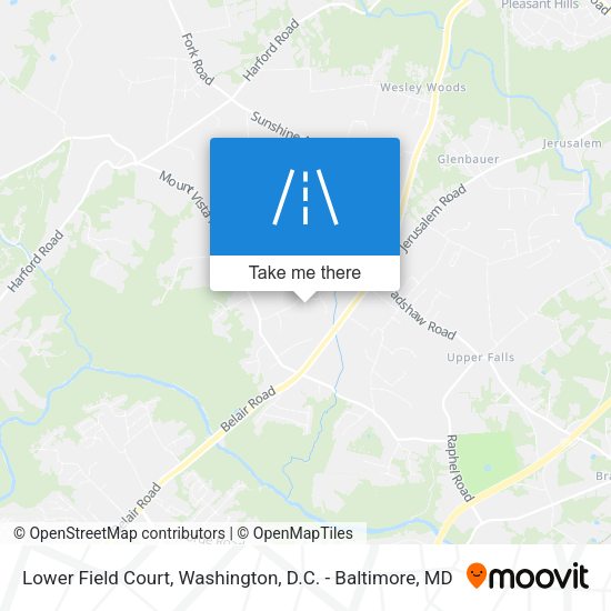 Lower Field Court map