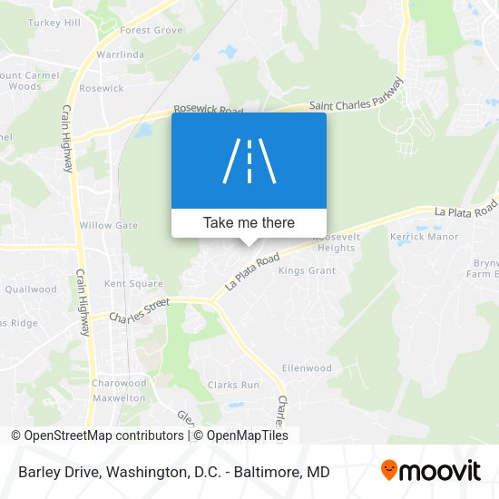 Barley Drive map